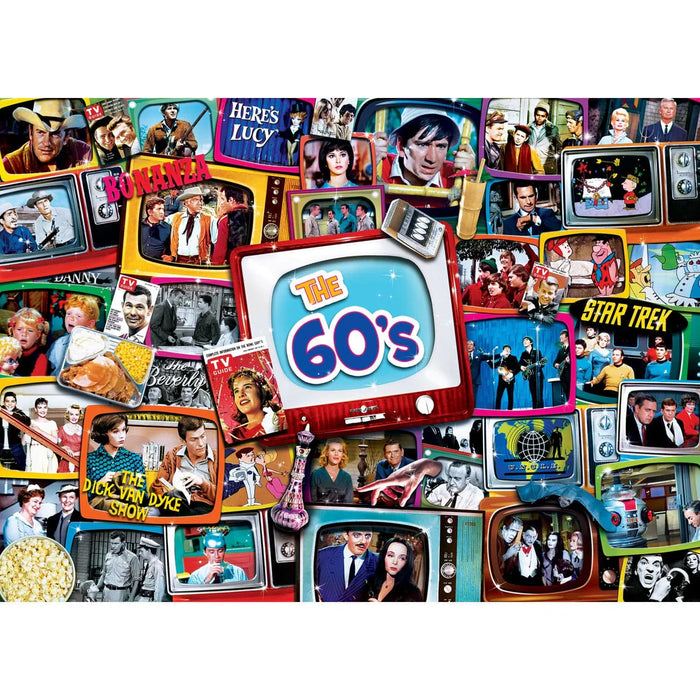 MasterPieces 72155 TV Time: 1960s Shows Collage 1000 Piece Puzzle