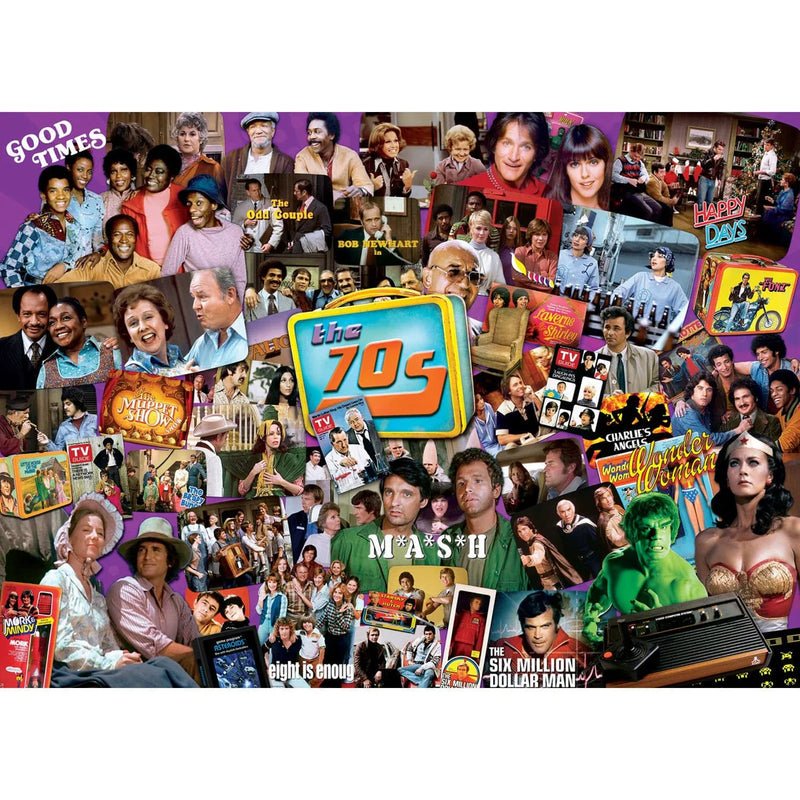 MasterPieces 72156 TV Time: 1970s Shows Collage 1000 Piece Puzzle
