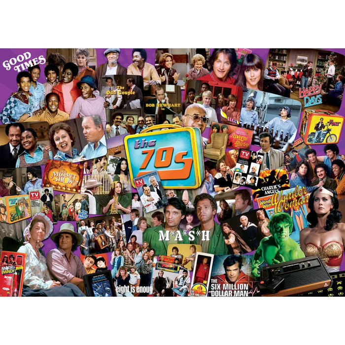MasterPieces 72156 TV Time: 1970s Shows Collage 1000 Piece Puzzle