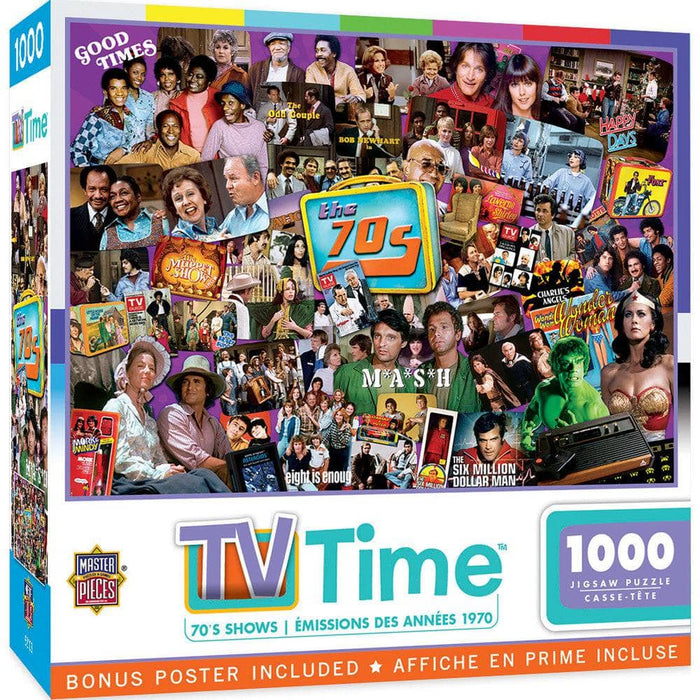 MasterPieces 72156 TV Time: 1970s Shows Collage 1000 Piece Puzzle