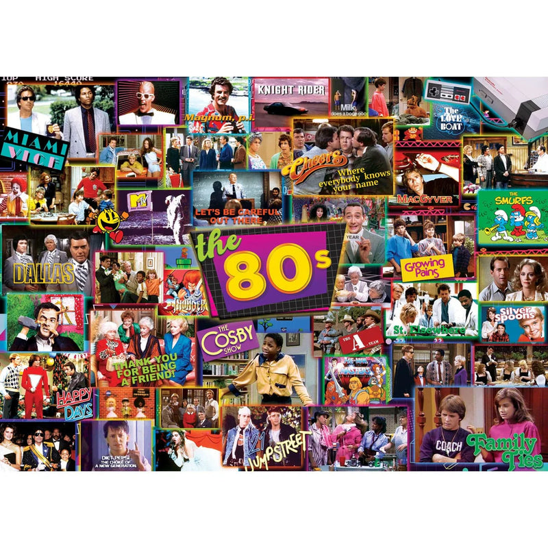 MasterPieces 72157 TV Time: 1980s Shows Collage 1000 Piece Puzzle