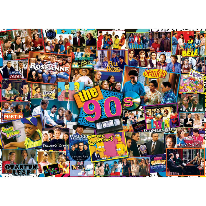 MasterPieces 72158 TV Time: 1990s Shows Collage 1000 Piece Puzzle