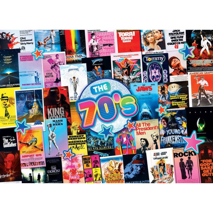 MasterPieces 72202 Blockbuster Movies: 1970s Collage Puzzle 1000 Piece Puzzle