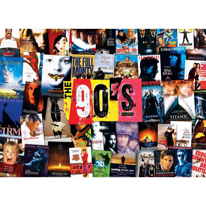 MasterPieces 72204 Blockbuster Movies: 1990s Collage Puzzle 1000 Piece Puzzle