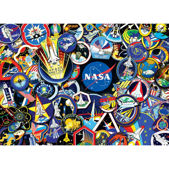 MasterPieces 72208 NASA: The Space Mission Patches Collage Puzzle 1000 Piece Puzzle