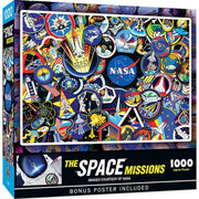 MasterPieces 72208 NASA: The Space Mission Patches Collage Puzzle 1000 Piece Puzzle