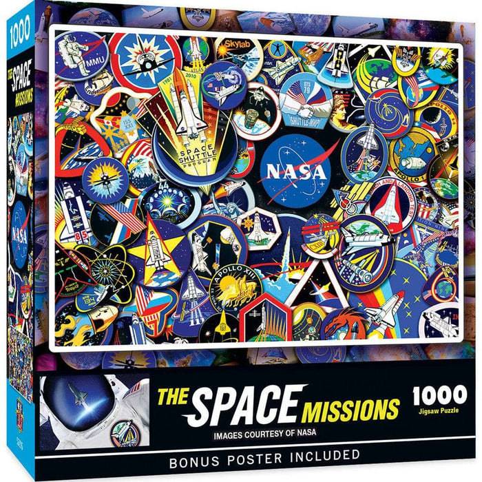 MasterPieces 72208 NASA: The Space Mission Patches Collage Puzzle 1000 Piece Puzzle
