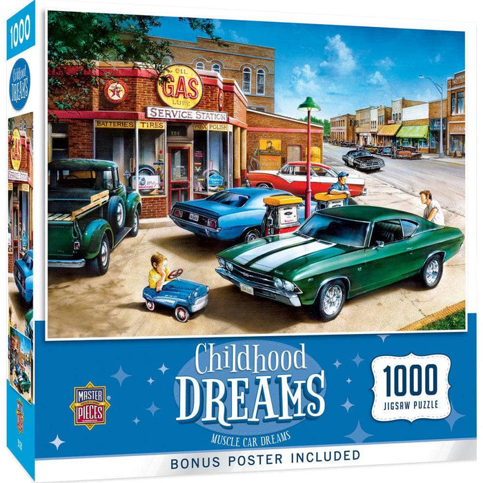 MasterPieces 72247 Childhood Dreams: Muscle Car Dreams Puzzle 1000 Piece Puzzle