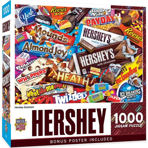 MasterPieces 72423 Hershey: Hershey Explosion Candy Collage 1000 Piece Puzzle