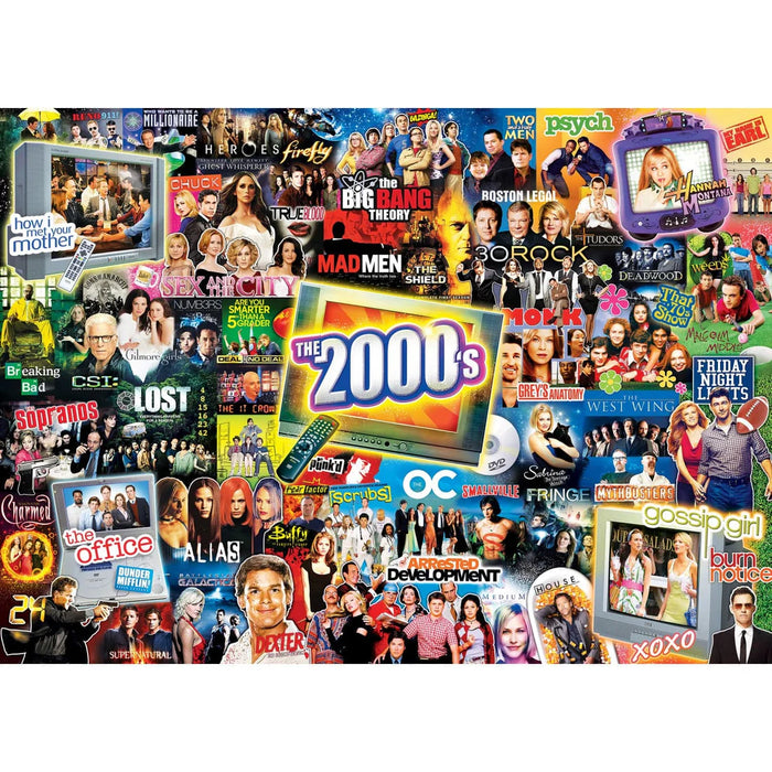 MasterPieces 72434 TV Time: 2000s Shows Collage Puzzle 1000 Piece Puzzle
