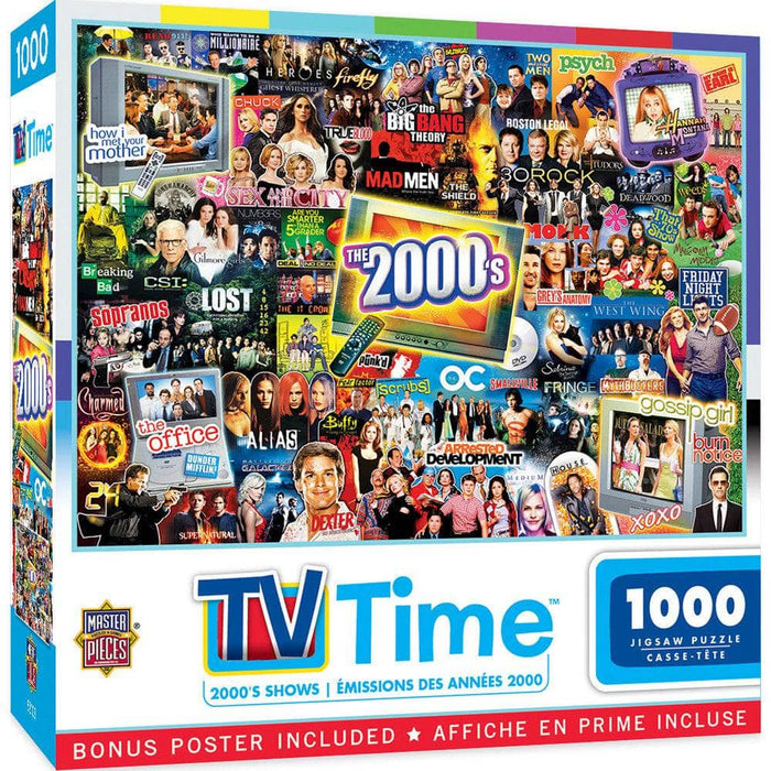 MasterPieces 72434 TV Time: 2000s Shows Collage Puzzle 1000 Piece Puzzle
