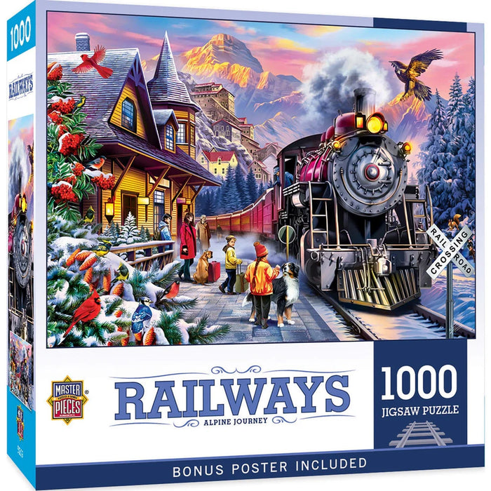 MasterPieces 72514 Railways: Alpine Journey 1000 Piece Puzzle