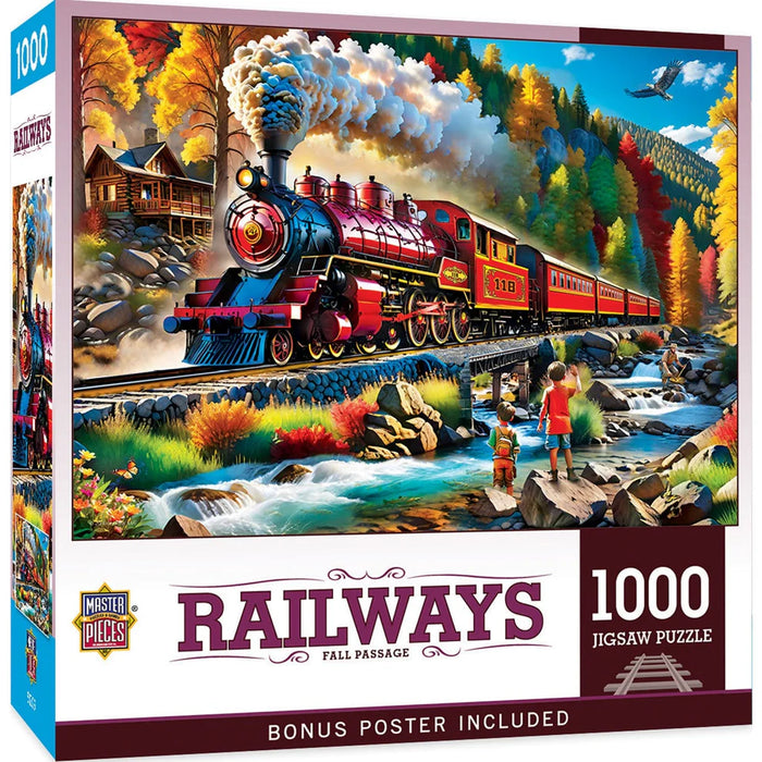 MasterPieces 72515 Railways: Fall Passage 1000 Piece Puzzle