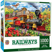 MasterPieces 72516 Railways: Frontier Rails 1000 Piece Puzzle