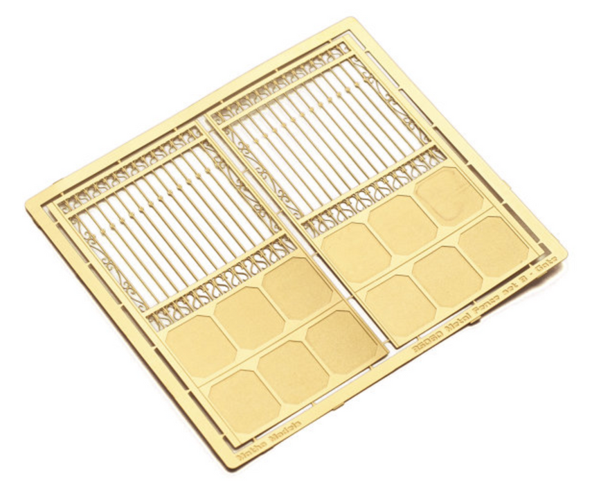 Matho Models 35060 1/35 Metal Fence Gate Set B Photo-Etched