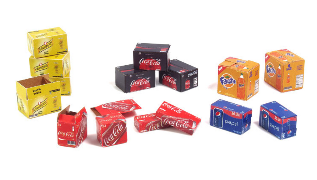 Matho Models 35073 1/35 Cardboard Boxes Soda Printed Paper (Coca-Cola, Coca-Cola Zero, Pepsi, Schweppes, Fanta) (34)