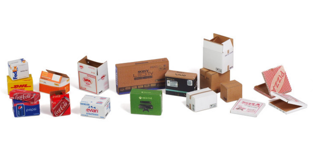 Matho Models 35092 1/35 Cardboard Boxes Small Set Variety Printed Paper (32) (18 different designs)