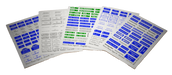 Matho Models 35128 1/35 Street Name Signs Decals (Sheets: English, German, Spanish, French, Italian)