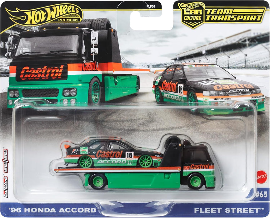 Mattel Hot Wheels Premium Team Transport - Castrol '96 Honda Accord / Fleet Street