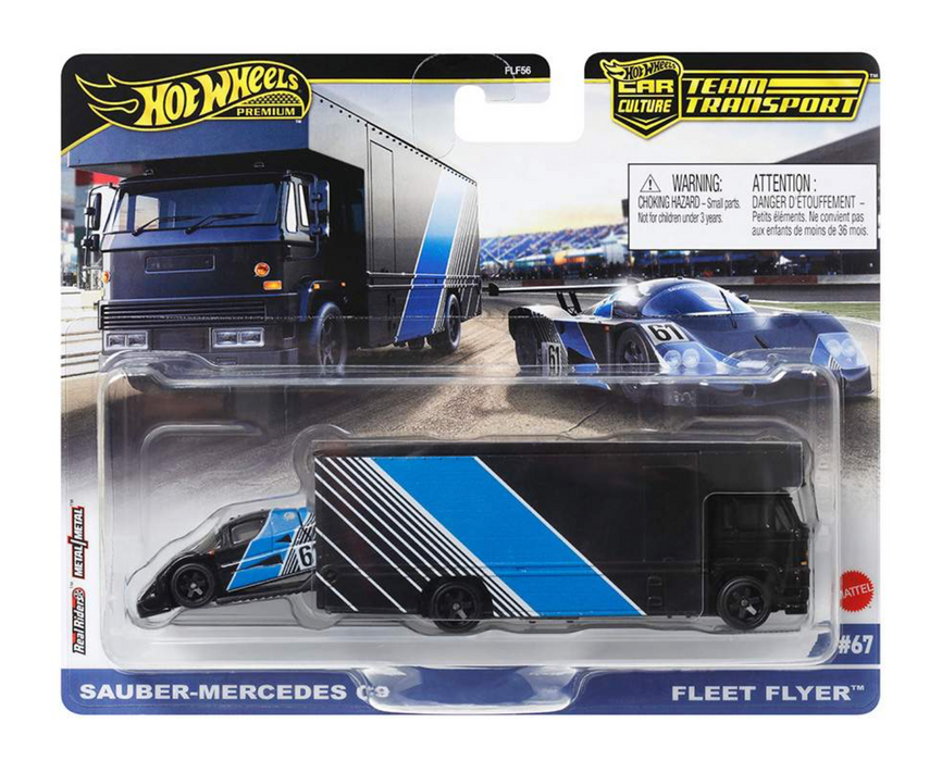 Mattel Hot Wheels Premium Team Transport - Sauber Mercedes C9 / Fleet Flyer