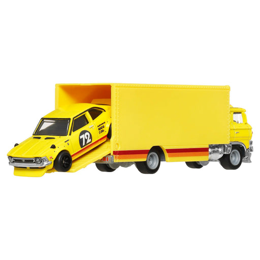 Mattel Hot Wheels Premium Team Transporters Assorted Truck & Race Car (4 Pack)