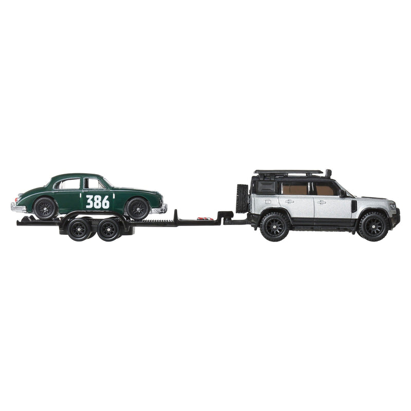 Mattel Hot Wheels Premium Team Transporters Assorted Truck & Race Car (4 Pack)