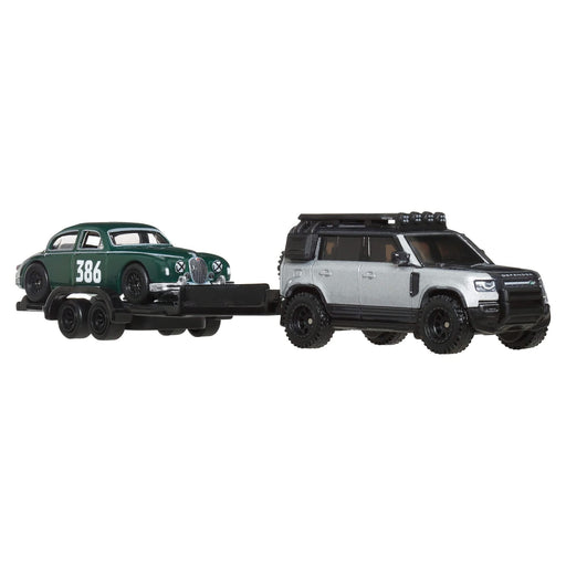 Mattel Hot Wheels Premium Team Transporters Assorted Truck & Race Car (4 Pack)