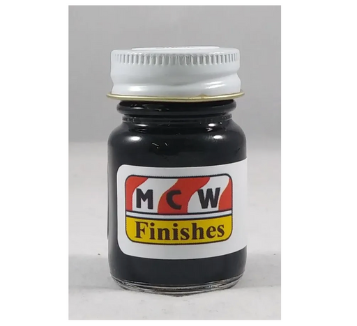 MCW Finishes 10005E Flat Black Enamel Paint 15ml (0.5oz)