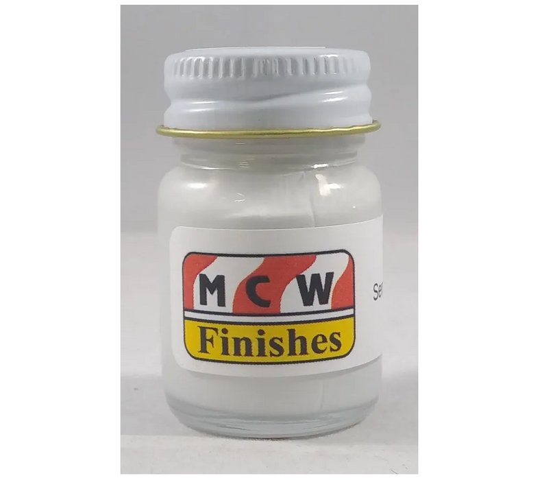 MCW Finishes 10009E Semi Gloss White Enamel Paint 15ml (0.5oz)