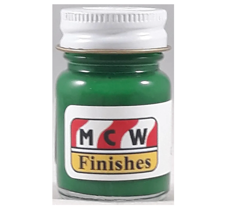MCW Finishes 10013E Gloss Green Enamel Paint 15ml (0.5oz)