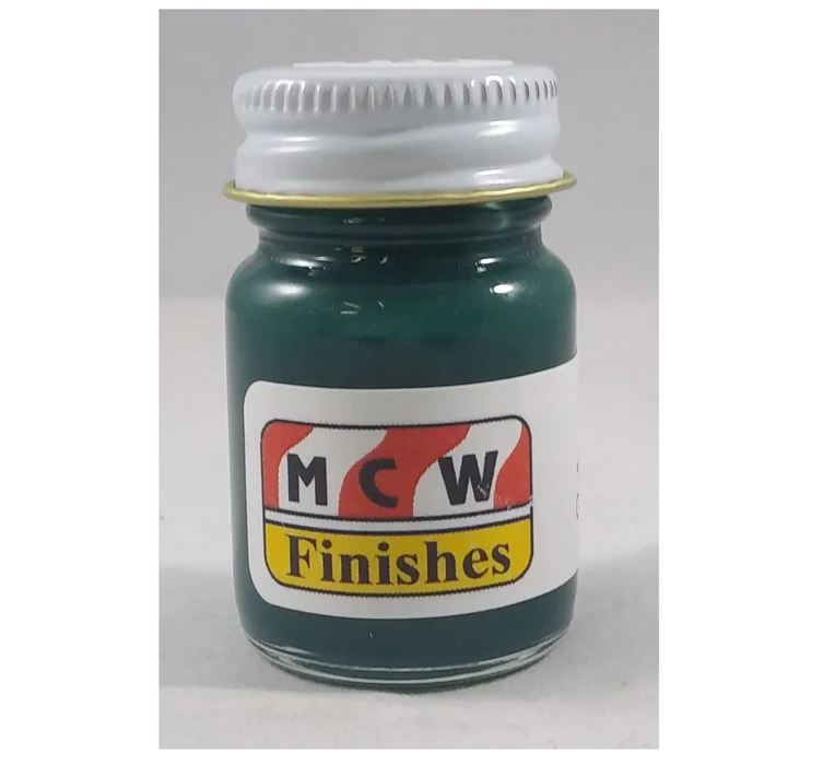 MCW Finishes 10014E Gloss Dark Green Enamel Paint 15ml (0.5oz)