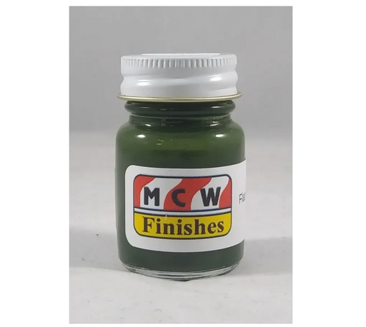 MCW Finishes 10017E Flat Medium Green Enamel Paint 15ml (0.5oz)