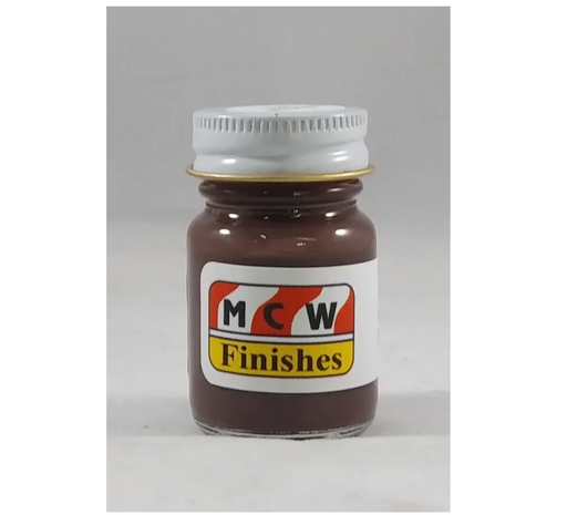 MCW Finishes 10021E Flat Dark Brown (1121) Enamel Paint 15ml (0.5oz)