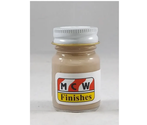 MCW Finishes 10067E Flat Tan (1167) Enamel Paint 15ml (0.5oz)
