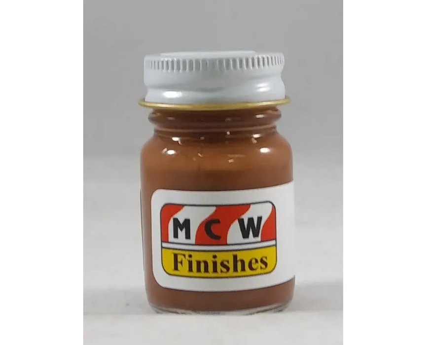 MCW Finishes 10085E Flat Rust (1185) Enamel Paint 15ml (0.5oz)