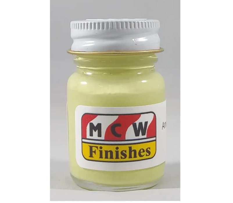 MCW Finishes 1018E American LaFrance Yellow Enamel Paint 15ml (0.5oz)