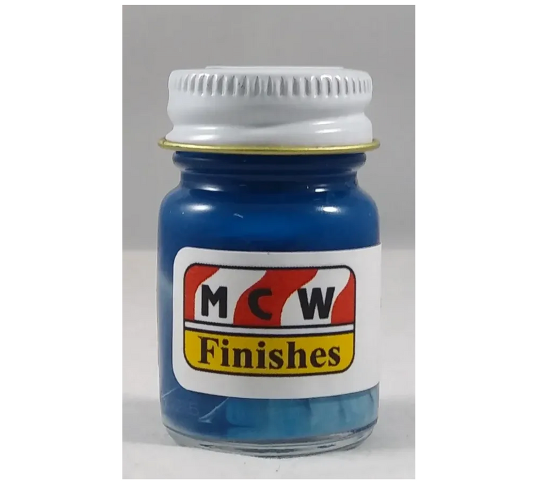 MCW Finishes 1400E Ford Engine Blue Enamel Paint 15ml (0.5oz)