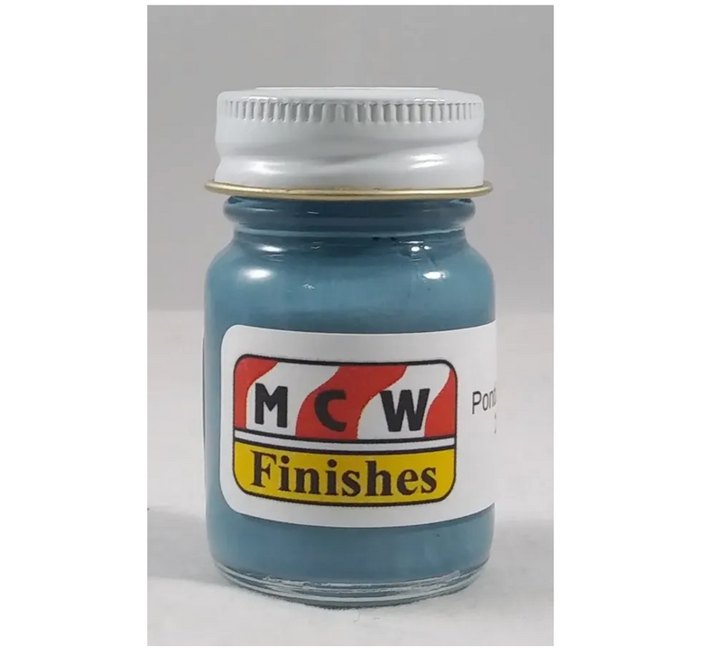 MCW Finishes 1404E Pontiac Engine Blue (71-73) Enamel Paint 15ml (0.5oz)