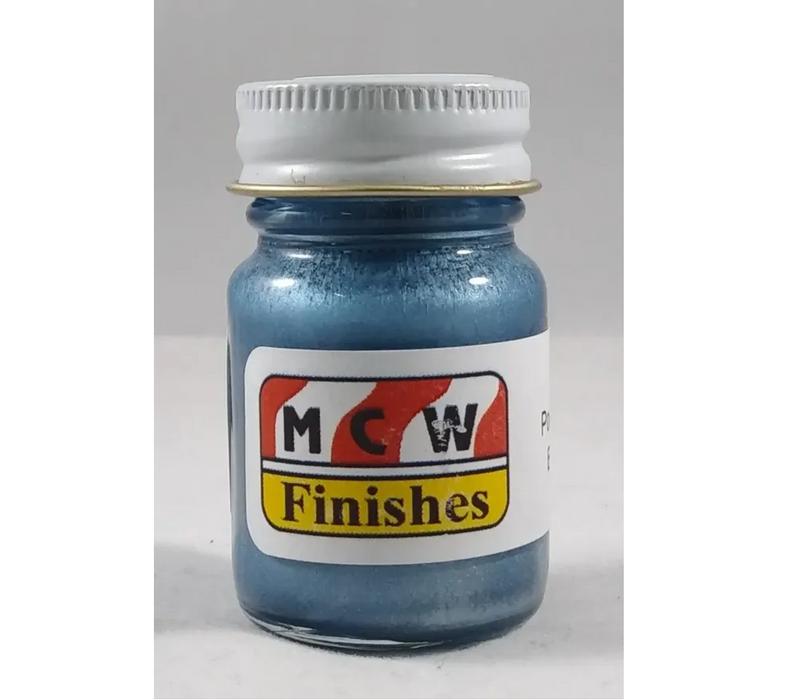 MCW Finishes 1411E Pontiac Engine Blue (66-70) Enamel Paint 15ml (0.5oz)