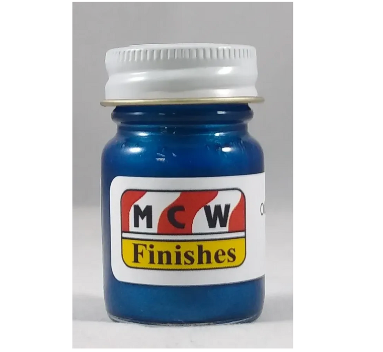 MCW Finishes 1414E Olds Engine Blue (73-77) Metallic Enamel Paint 15ml (0.5oz)