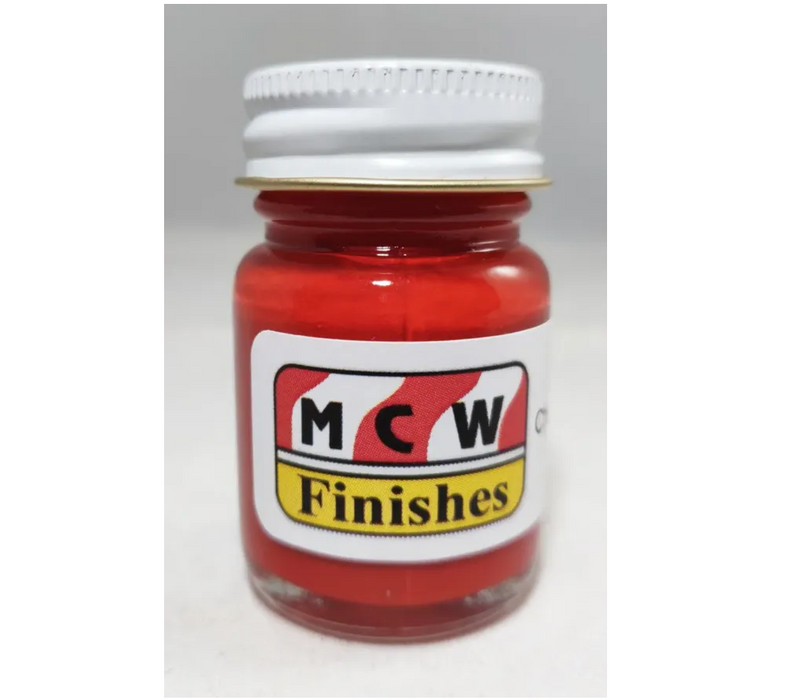 MCW Finishes 1415E Chrysler Engine Red Enamel Paint 15ml (0.5oz)