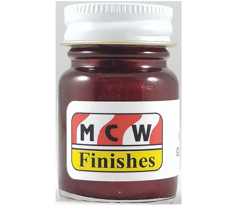 MCW Finishes 201450E Velvet Red Metallic Enamel Paint 15ml (0.5oz)