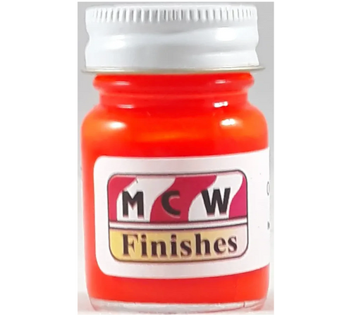 MCW Finishes 2014E Orange Neon Enamel Paint 15ml (0.5oz)