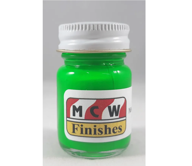 MCW Finishes 2031E Neon Green Enamel Paint 15ml (0.5oz)