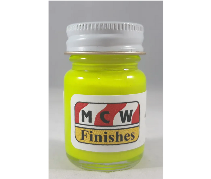 MCW Finishes 2038E Neon Chartreuse Enamel Paint 15ml (0.5oz)