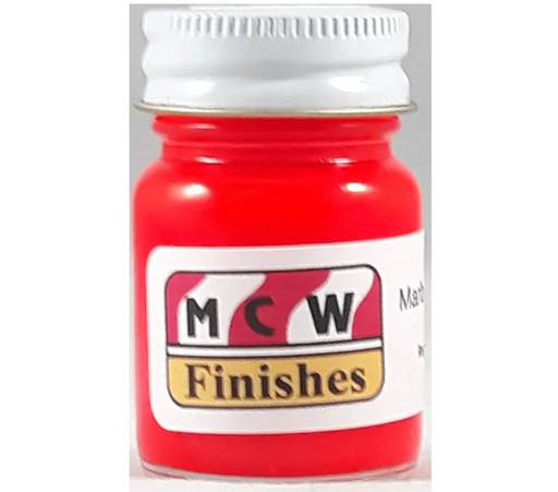 MCW Finishes 2071E Marlboro Red Neon Enamel Paint 15ml (0.5oz)