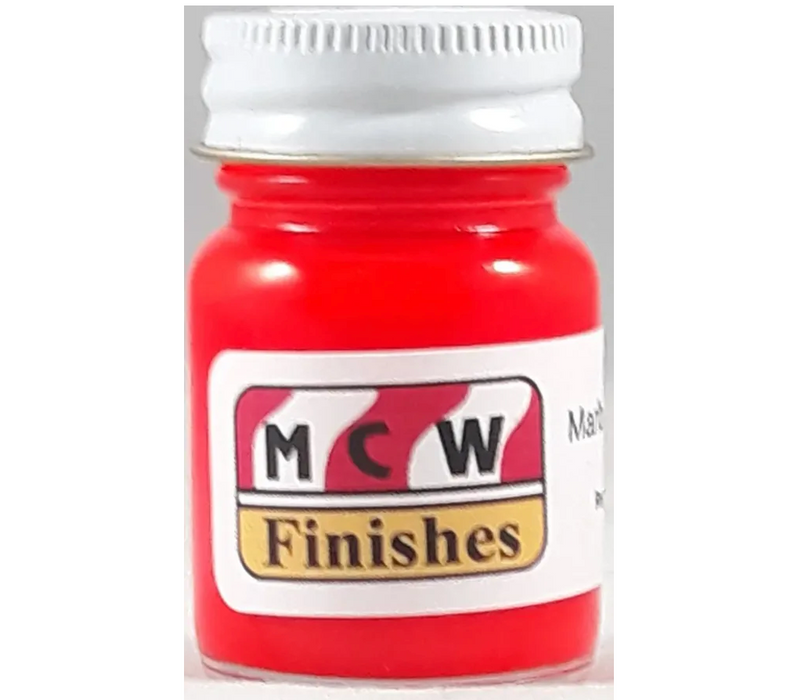MCW Finishes 2071E Marlboro Red Neon Enamel Paint 15ml (0.5oz)