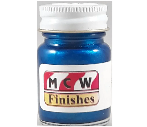 MCW Finishes 2101E Blue Metallic Enamel Paint 15ml (0.5oz)