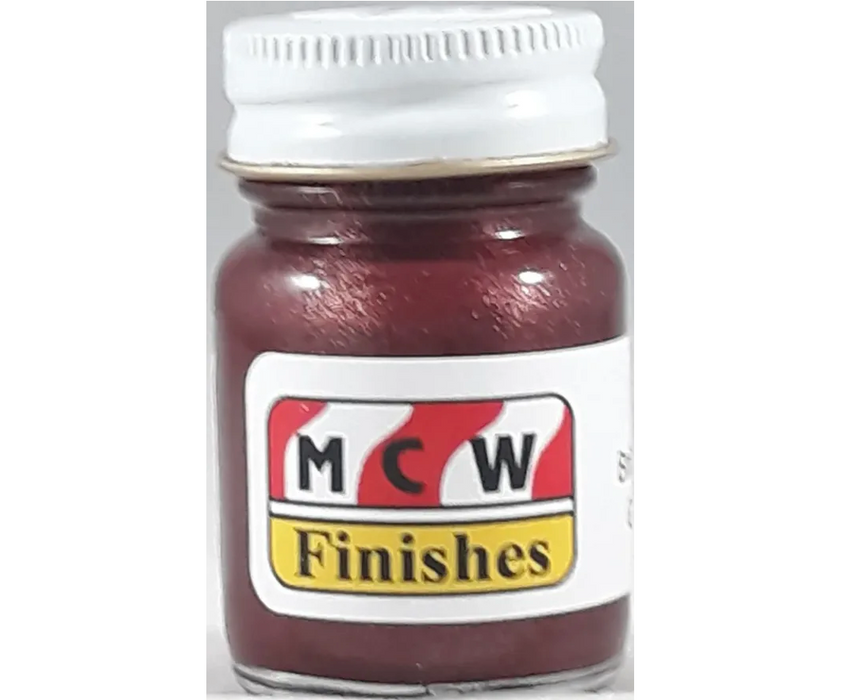 MCW Finishes 2125E Brilliant Red Metallic Enamel Paint 15ml (0.5oz)