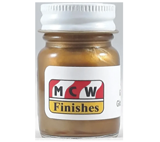 MCW Finishes 2168E Gold Metallic Enamel Paint 15ml (0.5oz)